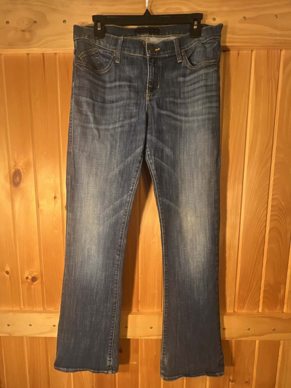 Rock & Republic Kasandra Bootcut Jeans Size 12M Dark Wash Studded Back Pockets